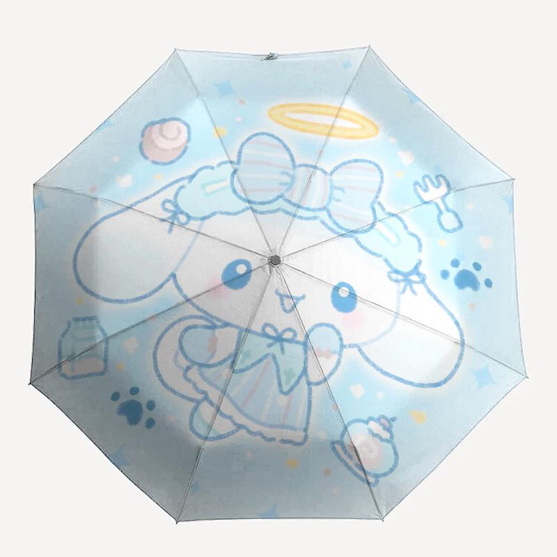 1pc My Melody Angelic Outdoor Umbrella - Automatic Opening/Closing, Foldable Design, Iron Frame, Festival Gift for Fans, Travelers, Everyday Use.Q082