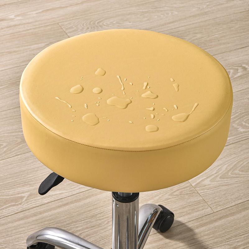 1 шт. Чехол на табурет, эластичный, водонепроницаемый, для домашнего декора отеля, вращающийся чехол для стула, защитный чехол для мебели, чехлы для барных стульев, искусственная кожа