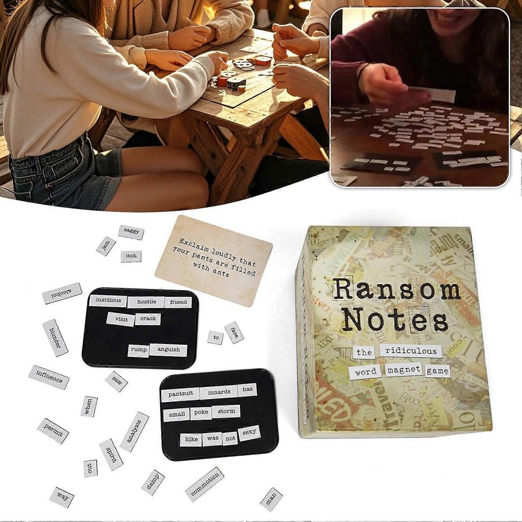 Ransom Notes The Ridiculous Word Magnet Game Hilarious Party Game for 3+ Players