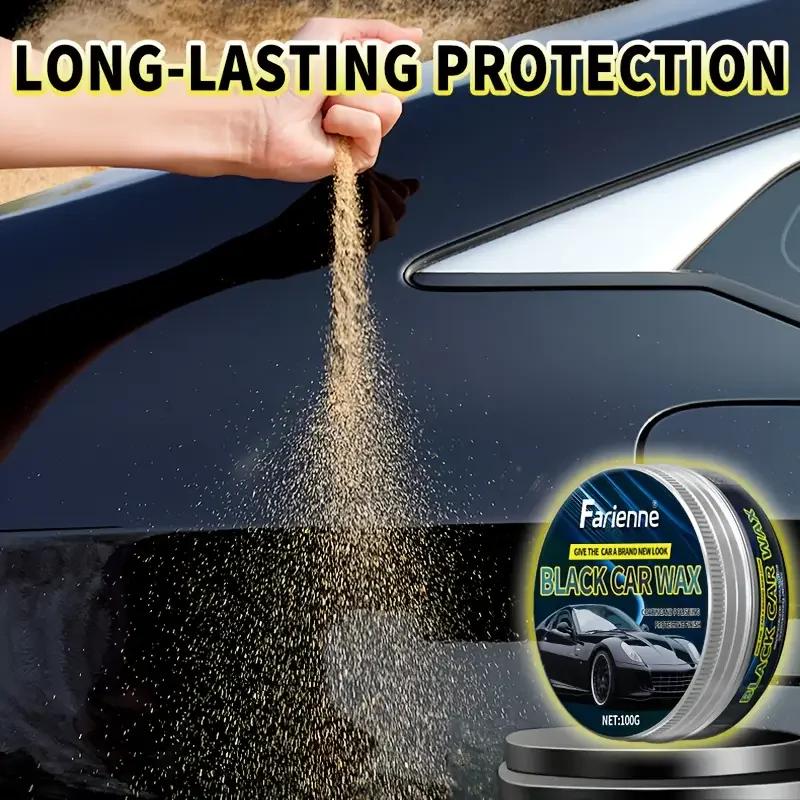 High-grade Car Polish Wax, 100 Grams - Provides Deep Luster, Removes Scratches and Offers Long-lasting Protection for Black Cars