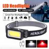 USB Rechargeable Headlamp Portable LED Headlight Built-in Battery Waterproof Head Flashlight Hiking Camping Head Front Torch