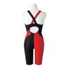 MIZUNO EXER SUITS Half Suit for Competitive Swimming and Size XL Women's Training, N2MG2775, 96 Black/Red,