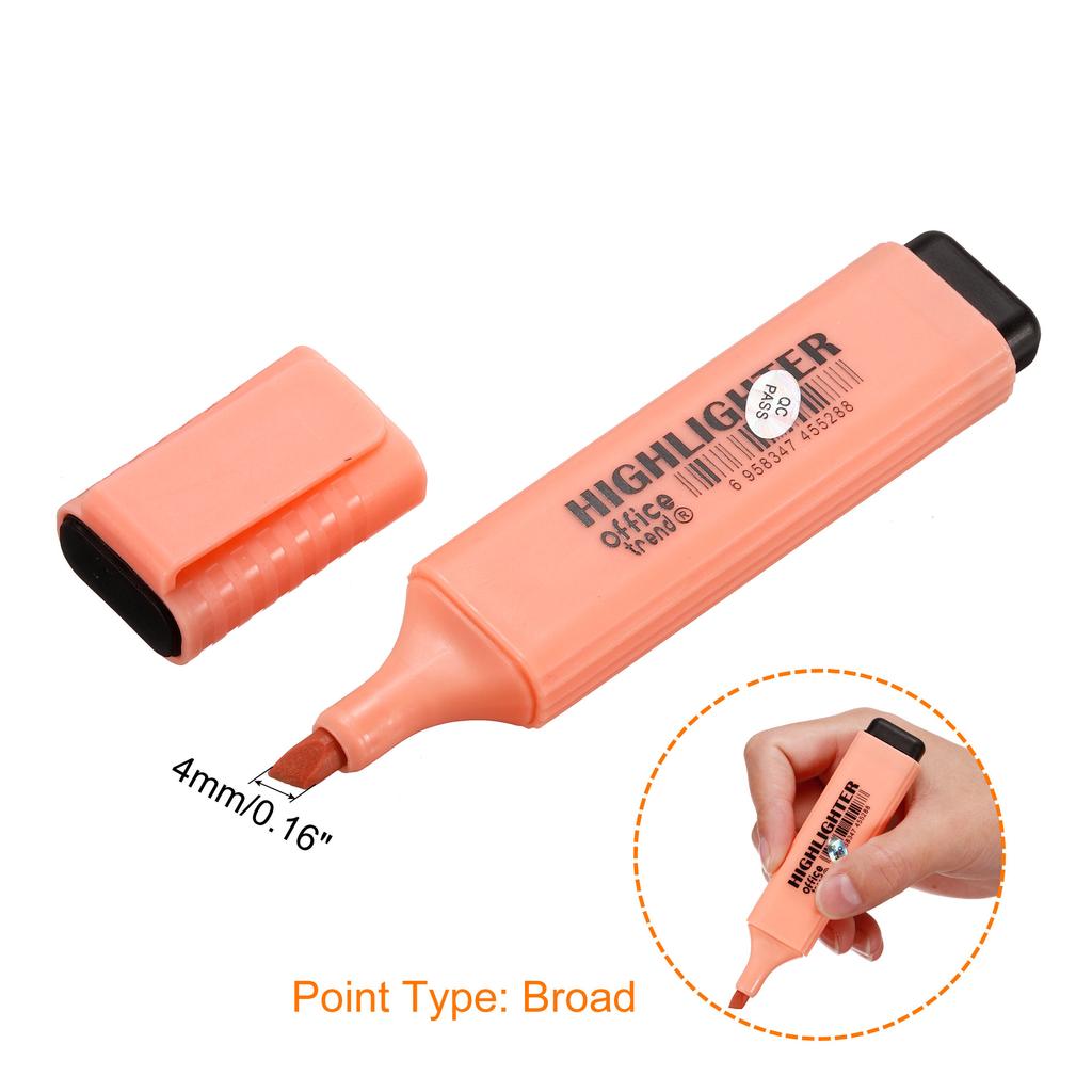 4/6 Штук Очаровательные Маркеры-Хайлайтеры Быстросохнущие Широкий Наконечник Для Подчеркивания Пишущие Маркеры Хайлайтеры Школьные Принадлежности Канцелярские Товары