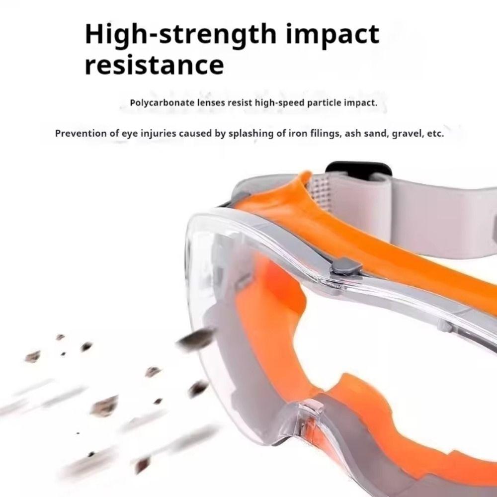 Anti Scratch Safety Glasses Clear Lens Dust Proof Goggles Anti Fog Goggles Eye Protection