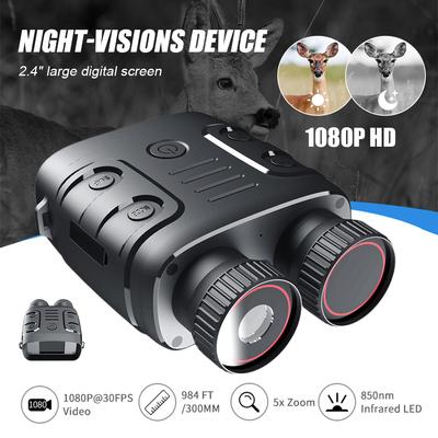R18 Professional 1080p 5x Zoom цифровой бинокулярный телескоп 300 м инфракрасное устройство ночного видения для охоты, кемпинга, видеозаписи