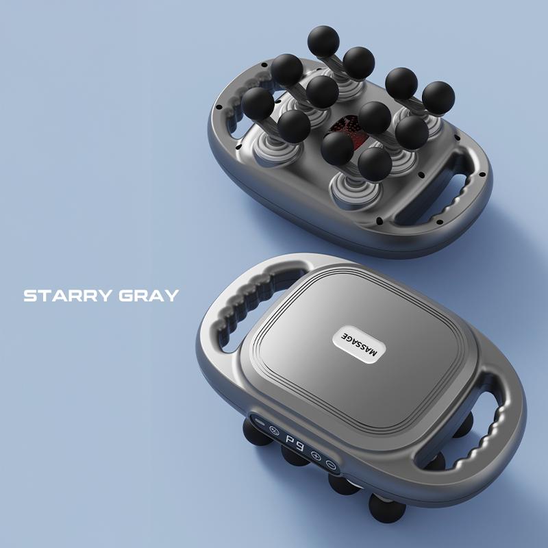 12-Head Fascia Gun High-Frequency Vibration Body Massage Gun Back and Waist Massager Massager Neck Shoulder Massager Masajeador