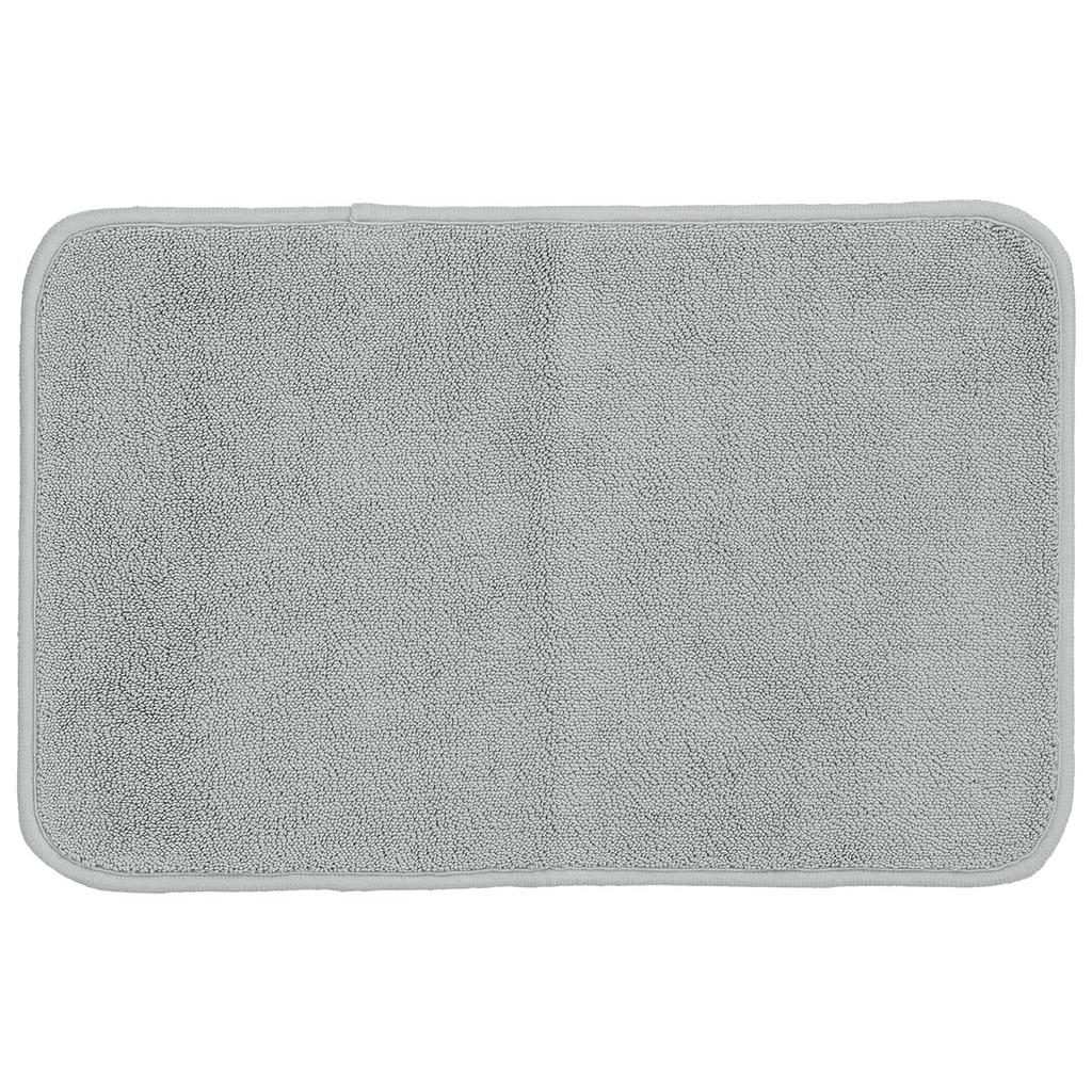 Instant Absorbent Bath Mat 57 X 40 Antibacterial and Suitable for a Family of 5 Gekiochi-kun (M, Approx. Cm), Gray, Odor-Resistant, Non-Slip,