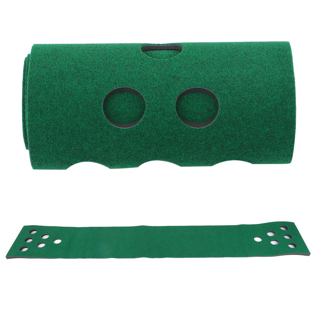 Golf Putting Mat Golf Putting Green Mat with 12 Putting Green 2 Balls 1 Putter for Golf Putting Game