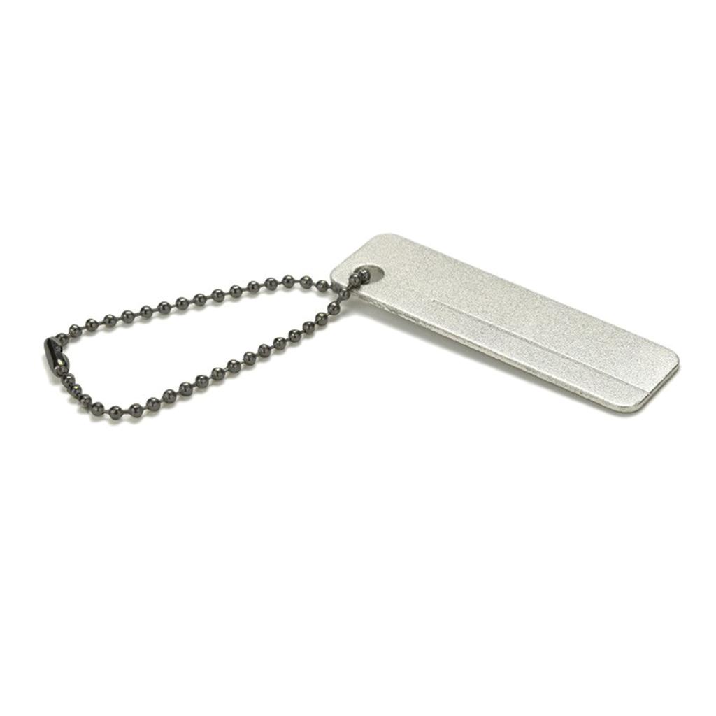 Камень для заточки рыболовных крючков Портативный шлифовальный инструмент Зернистость мелкая средняя Точилка для рыболовных крючков Алмазный напильник с брелоком