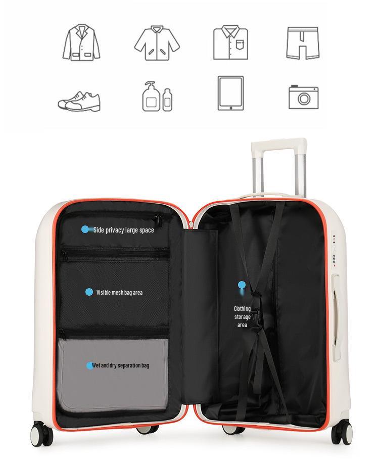 Прочный чемодан на колесиках модели 2025 года — большая вместимость, кодовый замок, подходит для мужчин, женщин и студентов.