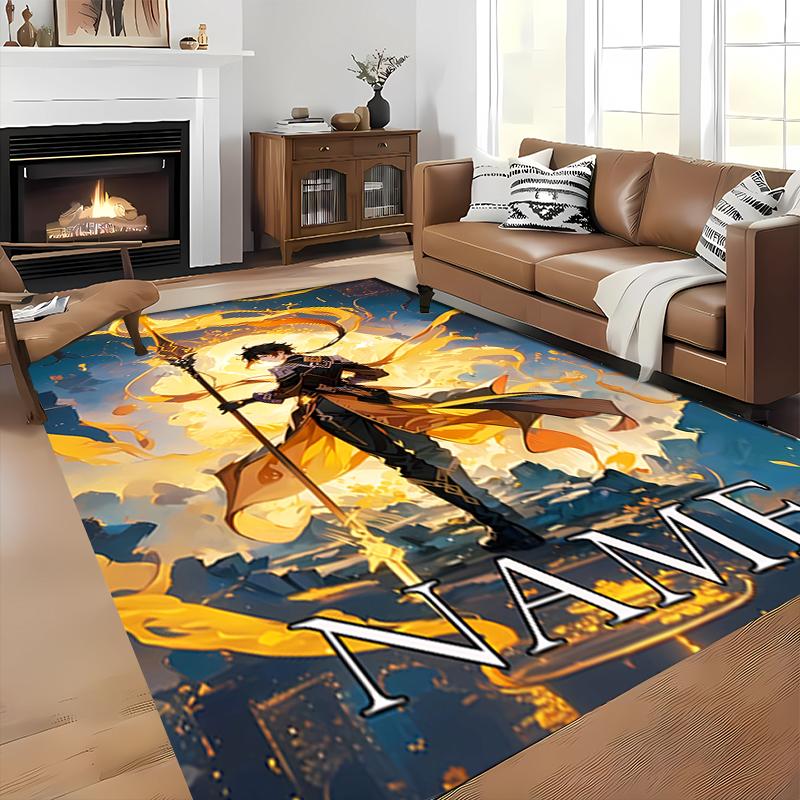Custom personalization Genshin Impact characters Area Rug - Perfect For Kitchen, Bathroom,Laundry Room Decor Large Size Available,Gift All Seasons