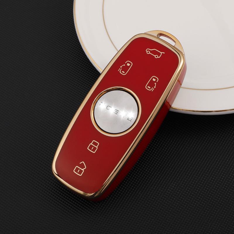 Roewe iMAX8 Key Case: Premium Gold-Edged Shell for MPV Business Cars, Suitable for Men and Women