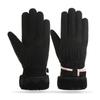 Warm Gloves for Women Plus Velvet Thickened Windproof and Cold Outdoor Cycling Driving Winter Touch Screen Autumn and Winter Gloves