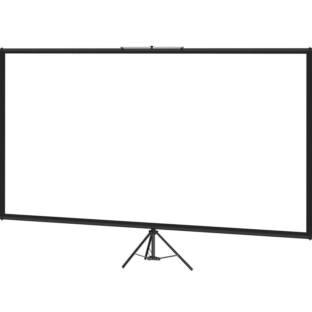 Tripod Projector Screen with Stand 70 inch 16:9 4K HD Projection Screen Stand Wrinkle-Free Height Adjustable Portable Screen for Projector Indoor &