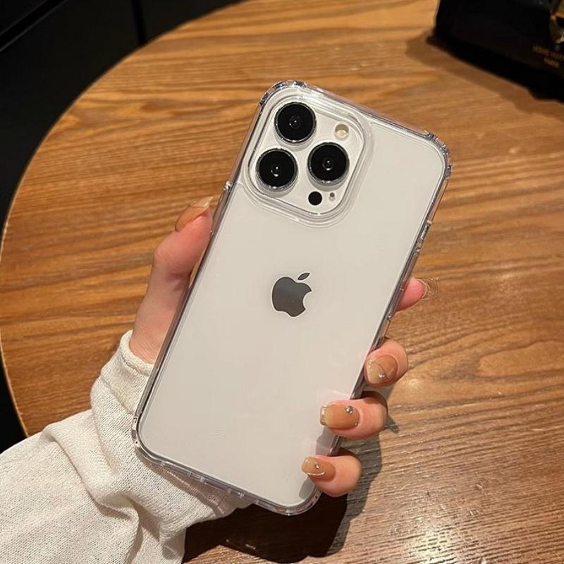 Роскошный прозрачный мягкий акриловый чехол для телефона для IPhone 16 15 14 13 12 11 Pro Maxi противоударный чехол-бампер