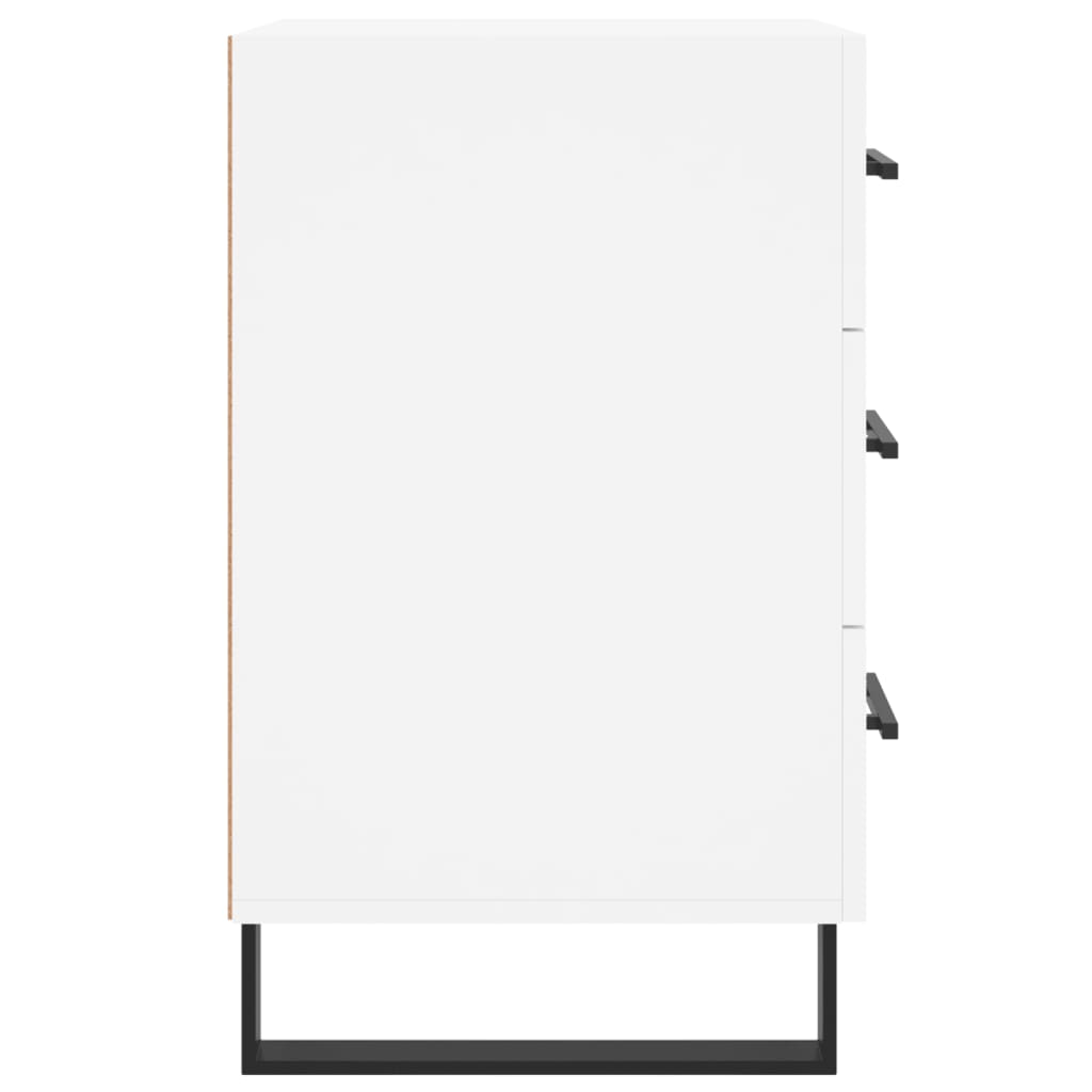 Nightstand White 40x40x66 cm Particleboard
