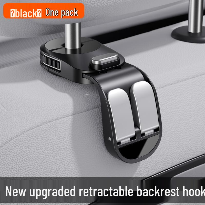 Multifunctional Rotatable Car Backseat Double Hook