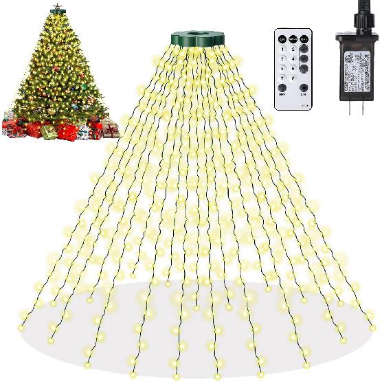 9.8FT Christmas Tree Lights for Christmas Decorations- Warm White