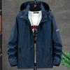 New Spring Jacket Men's Detachable Hat Outdoor Casual Jacket Men's Windproof Waterproof Fashion Trend Top