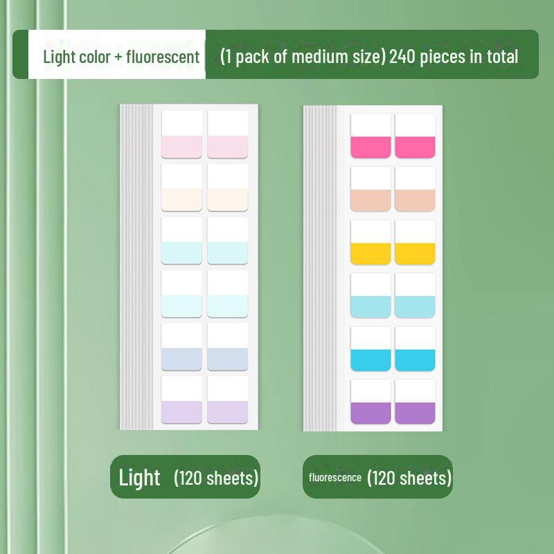 Пользовательские наклейки Morandi Index Label Sticky Notes – флуоресцентные закладки для студентов