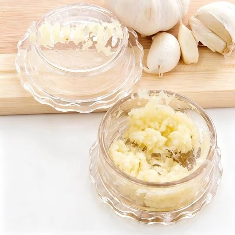 Multifunctional Garlic Crusher Transparent Plastic Garlic Grinder New Garlic Press Home Cooking