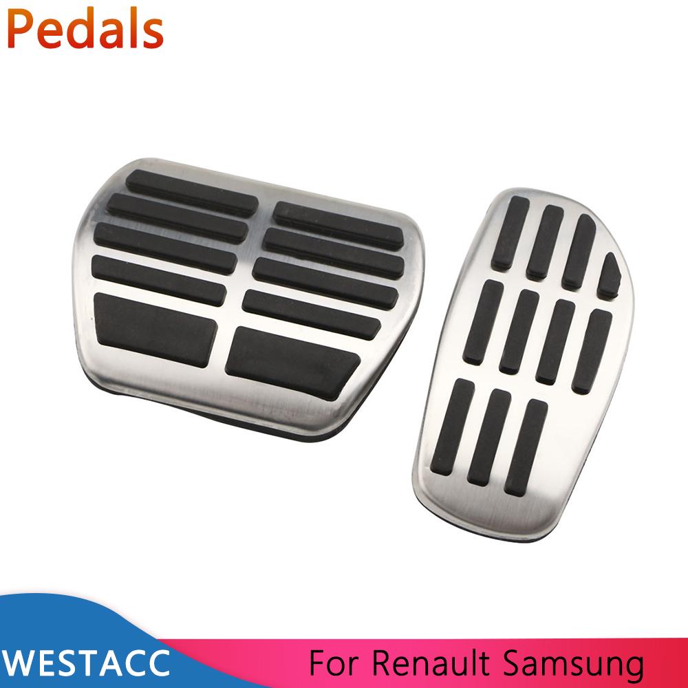 Автомобильные педали для Renault Captur Koleos Kadjar Duster Scenic Espace для Samung QM6 2016-крышка для педали газового тормоза