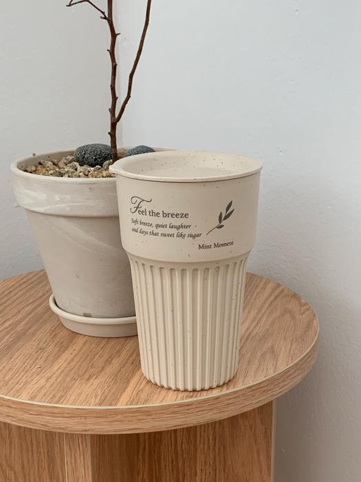 Mint Moment Upcycled Beige Tumbler 473ml
