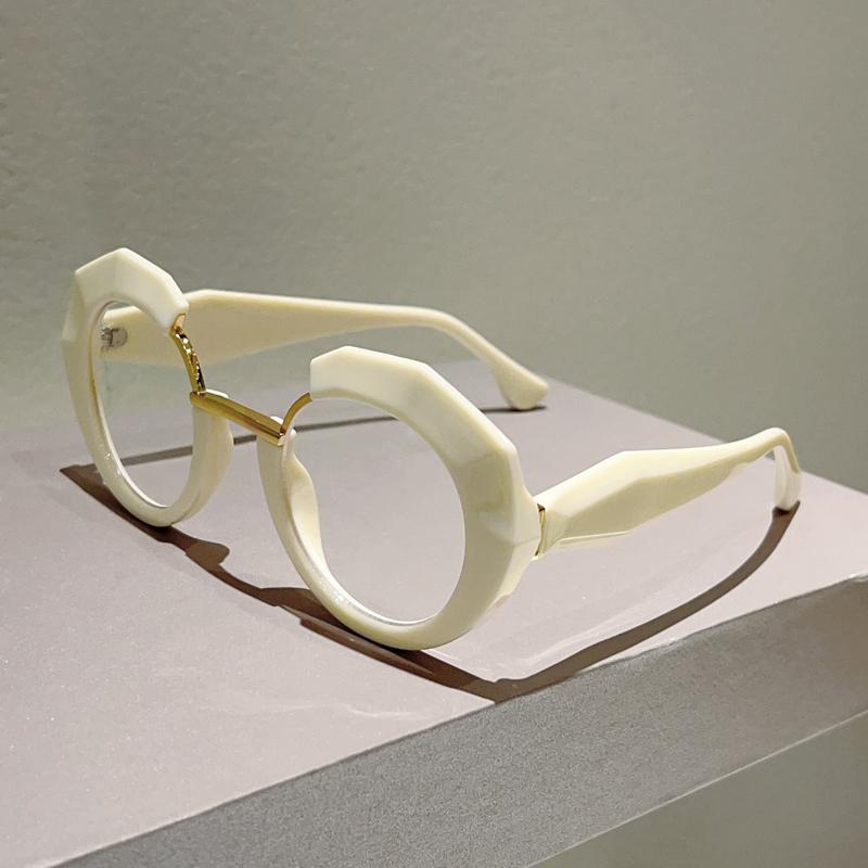 Оверсайз Неправильной Формы Очки Женские Новая Мода Блокирующие Синий Свет Оптические Оправы Модный Дизайн Бренда Декор Очки