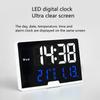 Простые светодиодные электронные часы, чувствительный прикроватный будильник, большой экран, температурная неделя, многофункциональные голосовые часы
