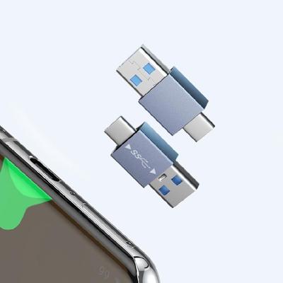 2 шт. Адаптер для быстрой передачи данных 10 Гбит/с Type C на USB 3.1 с поддержкой OTG для USB-накопителей, клавиатур