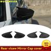 Крышка зеркала заднего вида на боковое крыло для Peugeot 208 2020-2025 Peugeot 308 2014-2020 508 2008 из углеродного волокна черного цвета
