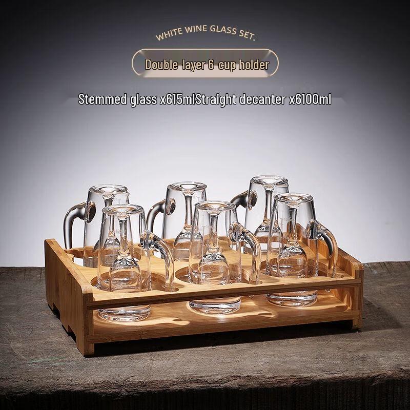 Chinese Crystal Glass Baijiu Drinkware Set