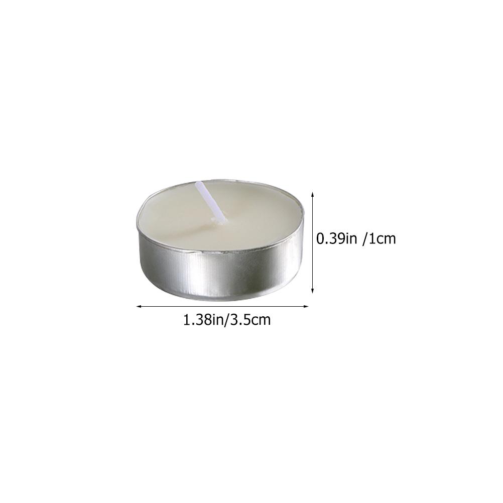 50 Pcs Pill Candles Scented Wax Romantic Smokeless Home Decor Round Mini Candles Party Accessories Household