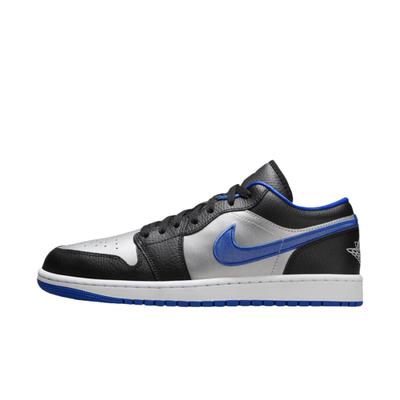 1 Низкие черные королевские металлические платиновые Jordan 553558-007