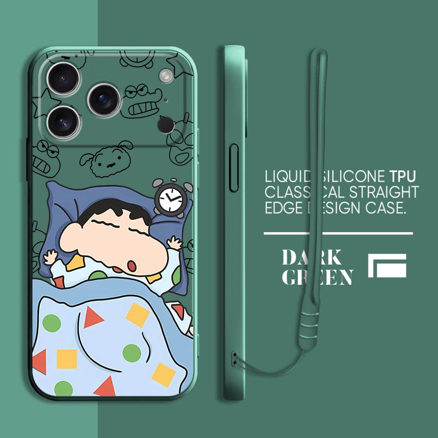 Crayon Shin-chan Case for Apple iPhone 17 Pro Max 11 Air 15 13 Mini 12 Plus 16 7 8 XS XR Phone Cover
