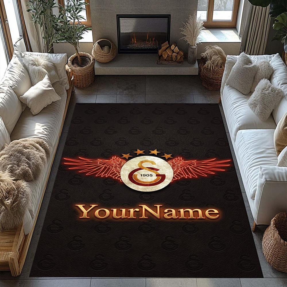 Galatasaray Customize Your Name Carpet Suitable For Outdoor Balcony Kitchen Study Room Antislip Carpet Office Home Decor Birthdaychristmas Gift
