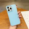 Легкий противоударный ПП чехол для телефона iPhone 15 14 13 Pro Max Однотонный матовый чехол