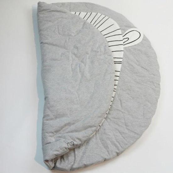 Детский игровой коврик из мягкого материала, коврик для ползания для малышей, круглый дизайн, коврик для занятий для младенцев с рисунком животных, коврик для ползания для младенцев