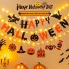 Luminous Halloween Party Pumpkin Bunting Decoration for Mall and Store Events