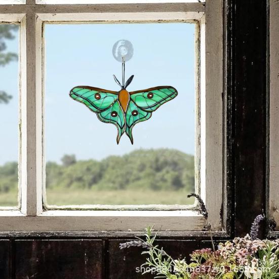 Butterfly Sun Catcher Window Hanging Ornament Handmade Acrylic Butterfly Suncatcher for Balcony Bedroom Decoration