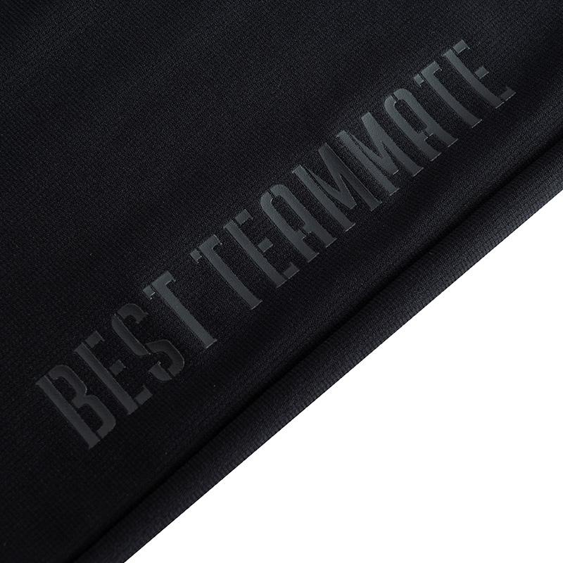 Anta Баскетбольная серия Повседневные Простые Однотонные Прямые Дышащие Трикотажные Спортивные Штаны Мужские низ Базовый-Черный 152521353-2