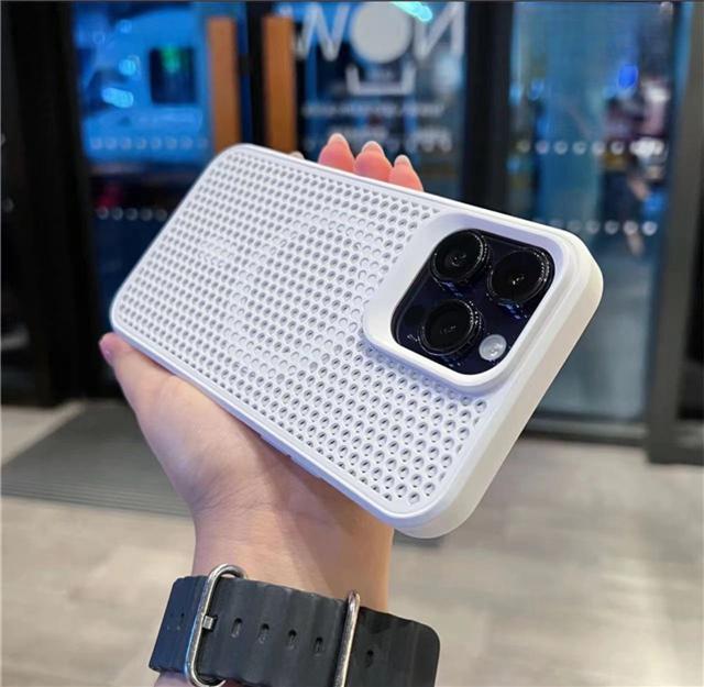 Роскошный сетчатый чехол для телефона с магнитной системой Magsafe и отводом тепла для iPhone 16 Pro Max Для iPhone 11 12 13 14 15 16Plus Защитная крышка