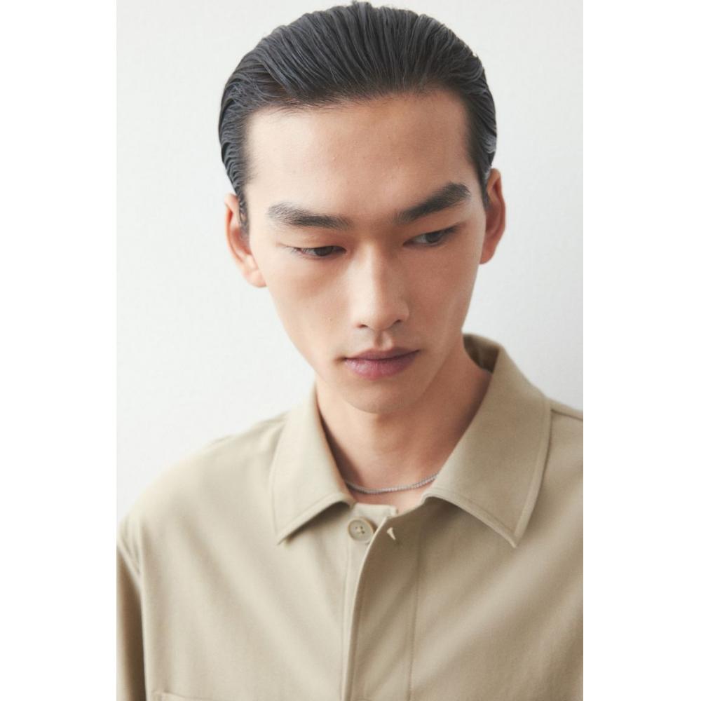 HM Regular Fit Twill oversHirt kHaki Green