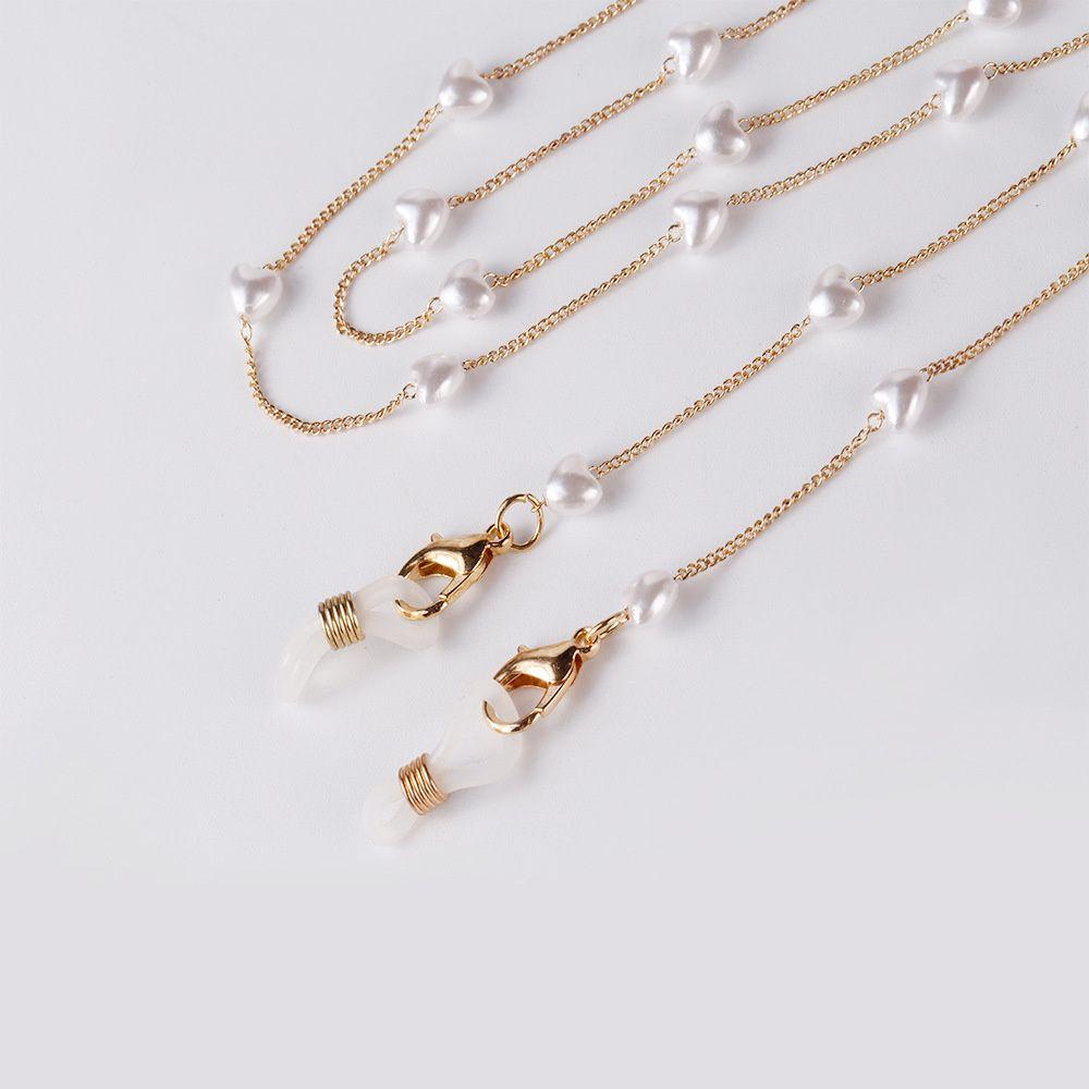 Цепочка Жемчужная Золотая Цепочка Халтер Цепочка для Очков Удлинитель для Маски Шнурок против Падения Цепочка для Маски