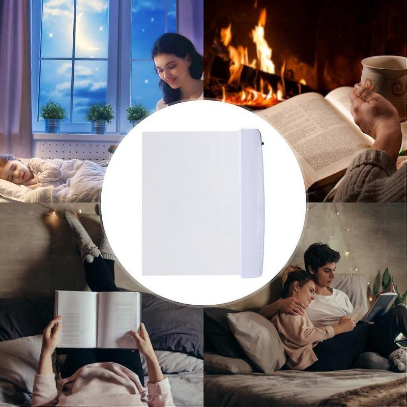 Best Book Light for Reading, Student Reading Lamp, Flat Book Light for Reading in Bed at Night, Eye Protection Clear LED Book Full Page Light