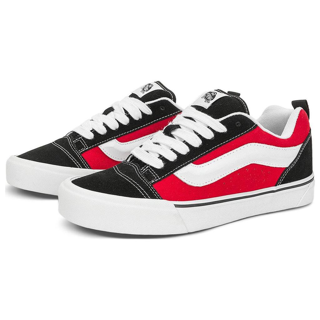 Vans Мужские кроссовки Knu-Skool Черно-красные Унисекс True-White VN0009QC6RT