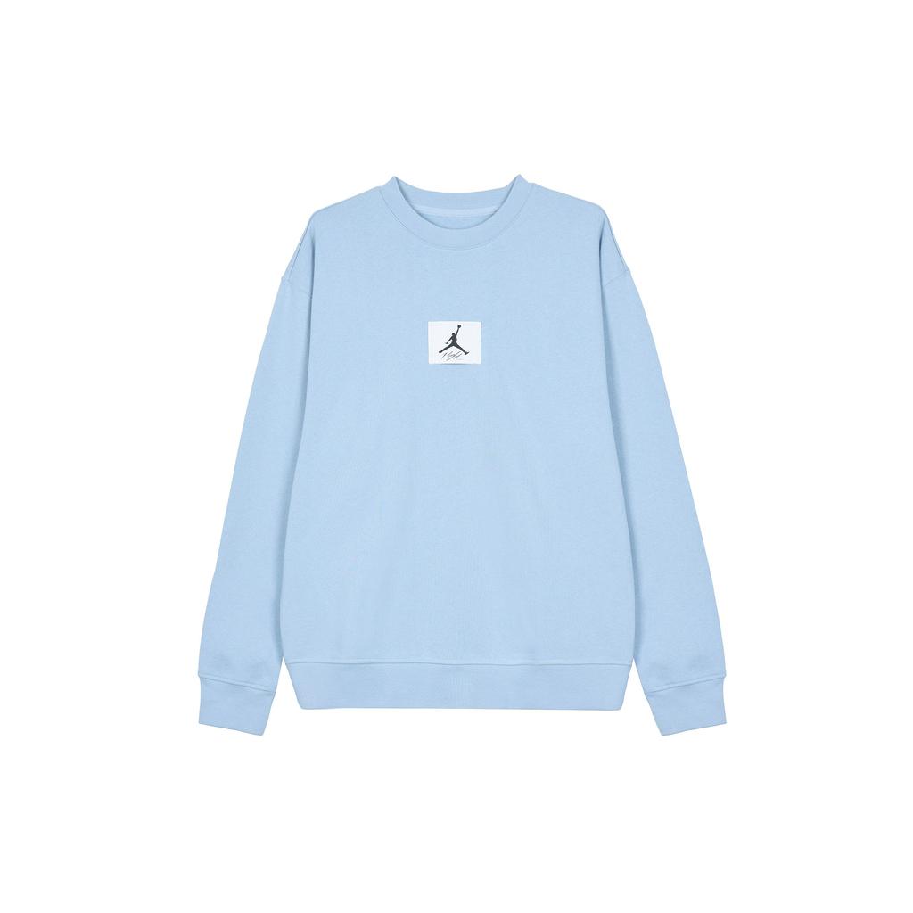 Jordan Свитшот Essentials Solid с круглым вырезом, мужские топы, цвет синий серый FB6935-436