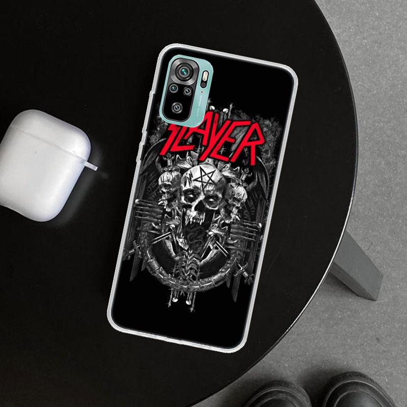 Slayer Heavy Metal Rock Band Phone Case Cover for Xiaomi Redmi Note 15 14 13 12 11 Pro Plus 14S 12S 11S 11T 11E 10S 10 Customize