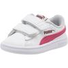 Puma Smash v2 Infant Белые Маджента Хейз Детские Кроссовки Фиговый Серый-Фиолетовый 365174-08