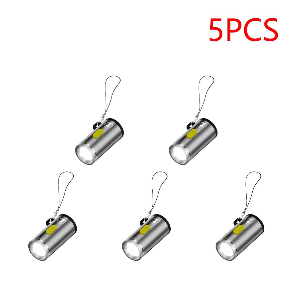 Type-C Power LED Handheld Mini Flashlight Aluminum Alloy Portable Camping Flashlight Camping Torch Light for Outdoor Camping